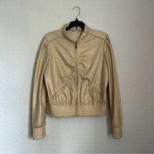 Miss Sixty Vintage Gold Moto Jacket